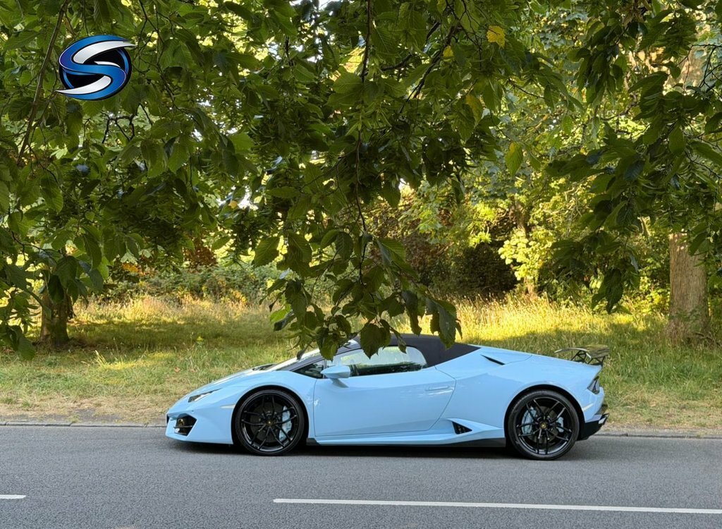 Lamborghini Huracan Convertible Blue #5