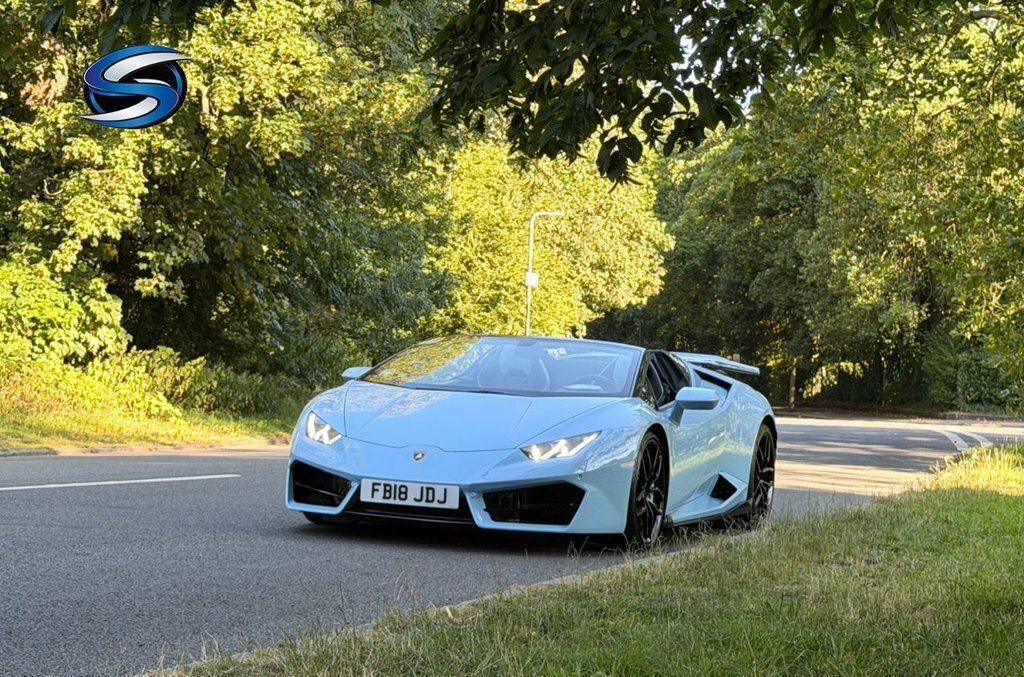 Lamborghini Huracan Convertible Blue #3