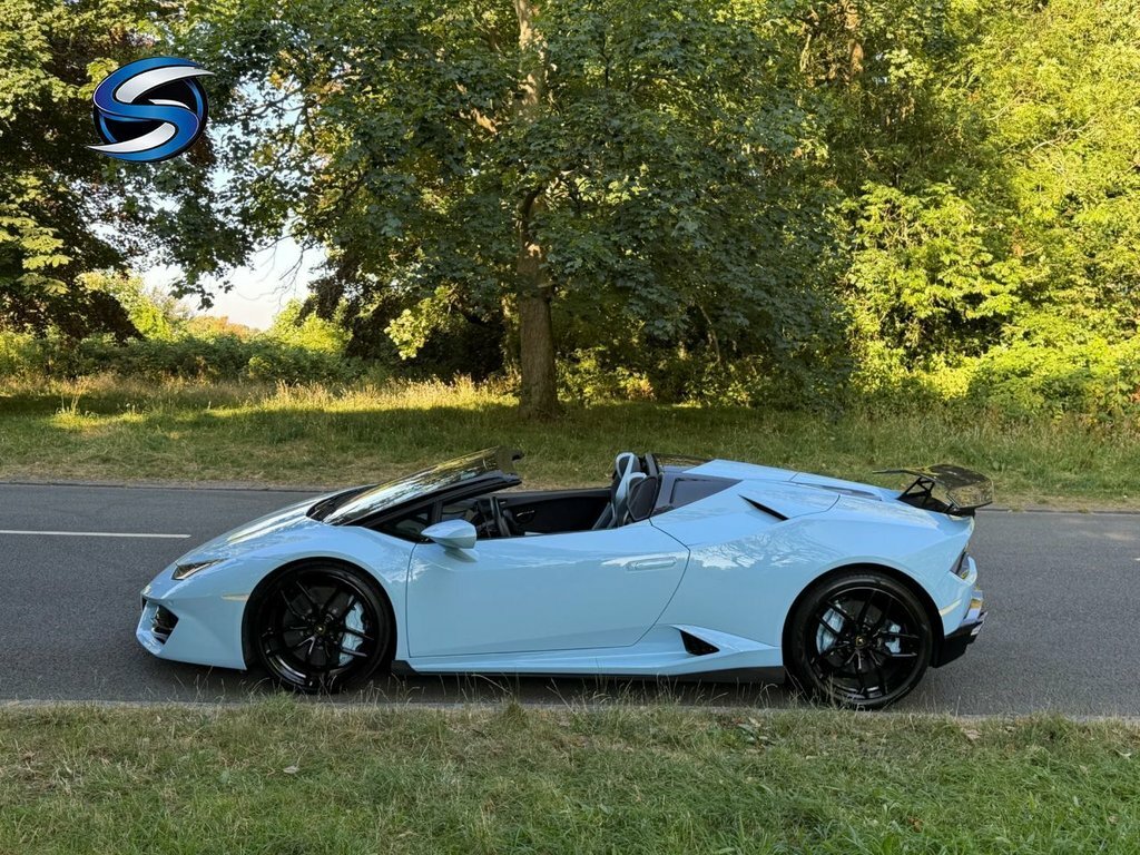 Lamborghini Huracan Convertible Blue #6