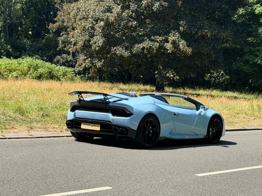 Lamborghini Huracan Convertible Blue #6