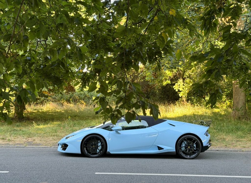 Lamborghini Huracan Convertible Blue #5