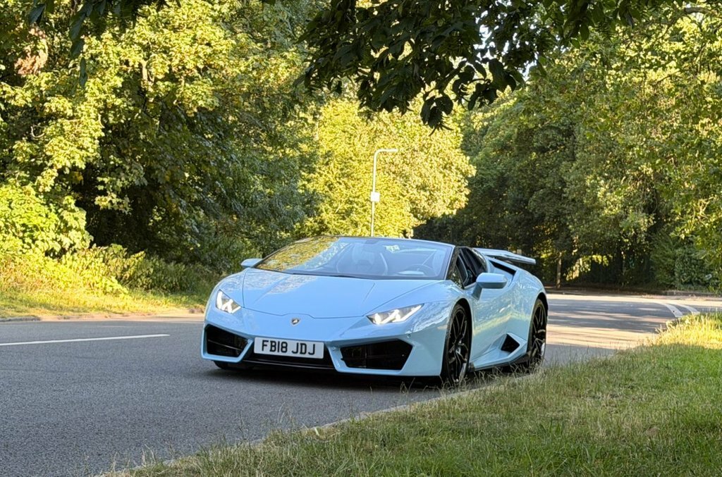 Lamborghini Huracan Convertible Blue #3