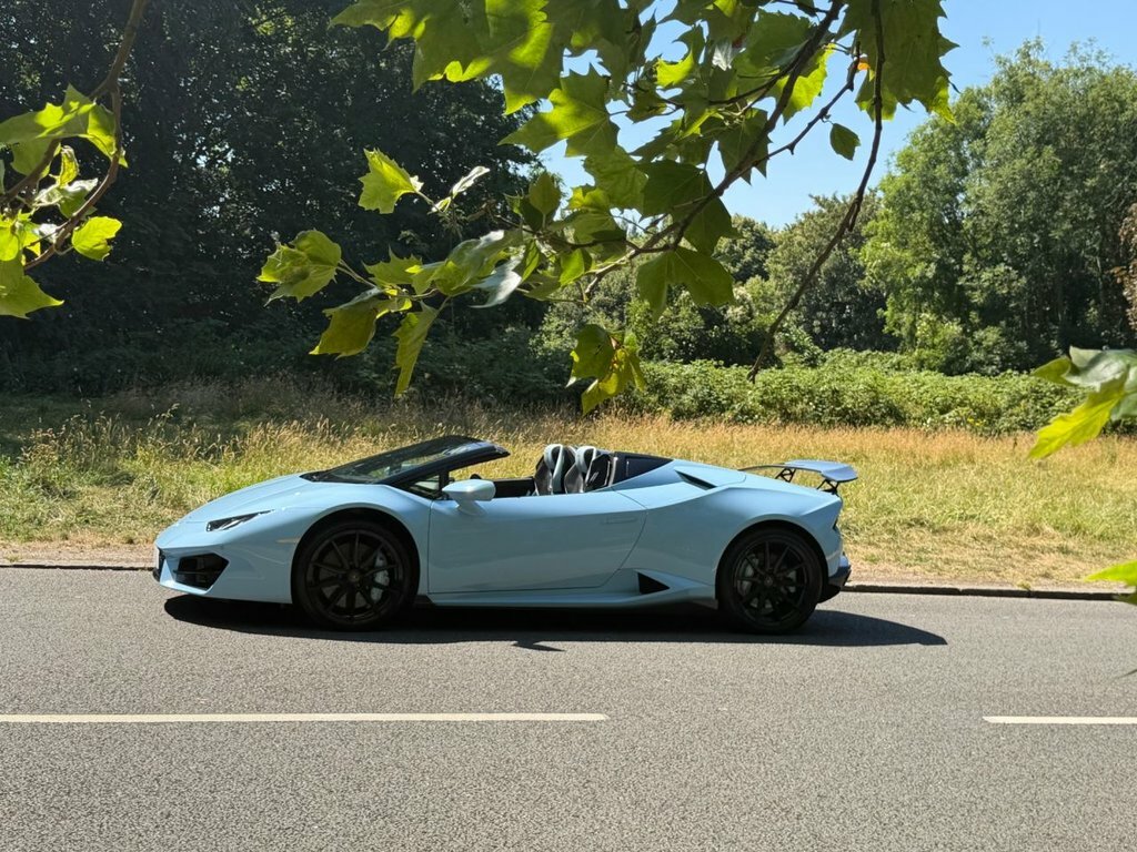 Lamborghini Huracan Convertible Blue #5