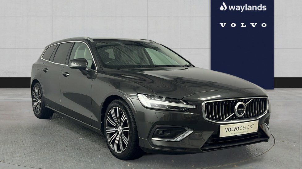 Volvo V60 B3 Inscription, Mild Hybridblond Heated Leather, Grey