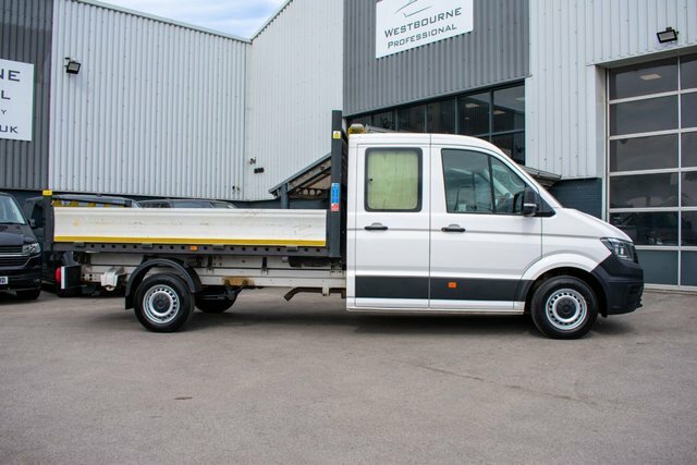 Volkswagen Crafter 2.0 Tdi Cr35 Startline Utility Double Cab Tipper 4 White #2