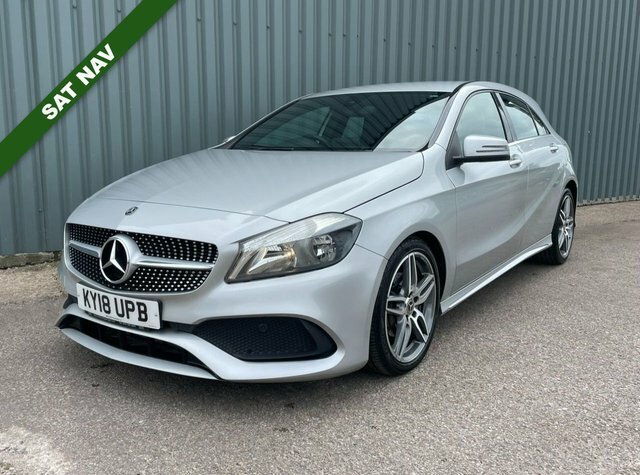 Mercedes-Benz A Class 2018 2.1 A200d Amg Line Hatchback 7G-dc Silver #2