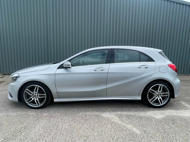 Mercedes-Benz A Class 2018 2.1 A200d Amg Line Hatchback 7G-dc Silver #4