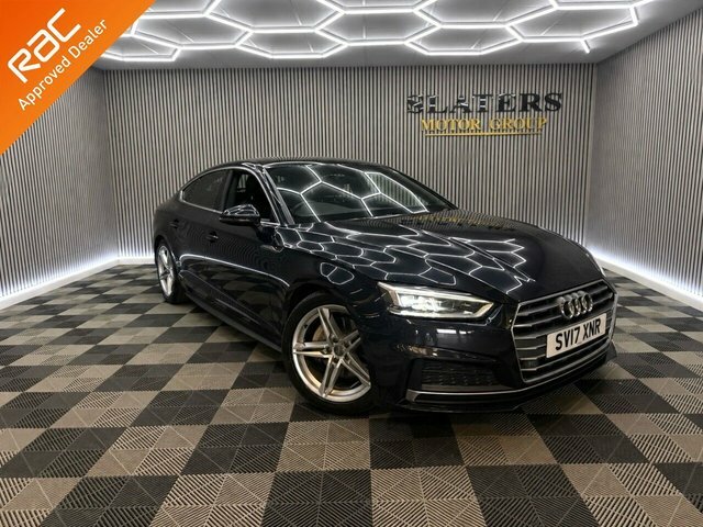 Audi A5 2.0 Tdi Ultra S Line Sportback S Tronic SV17XNR Blue