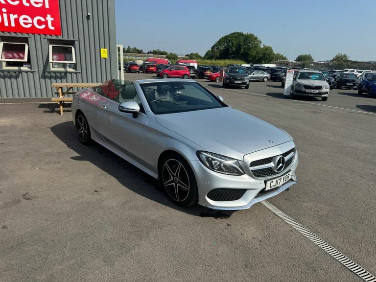 Mercedes-Benz C Class 2.1 C220d Amg Line Cabriolet G-tronic Euro 6 Ss Silver