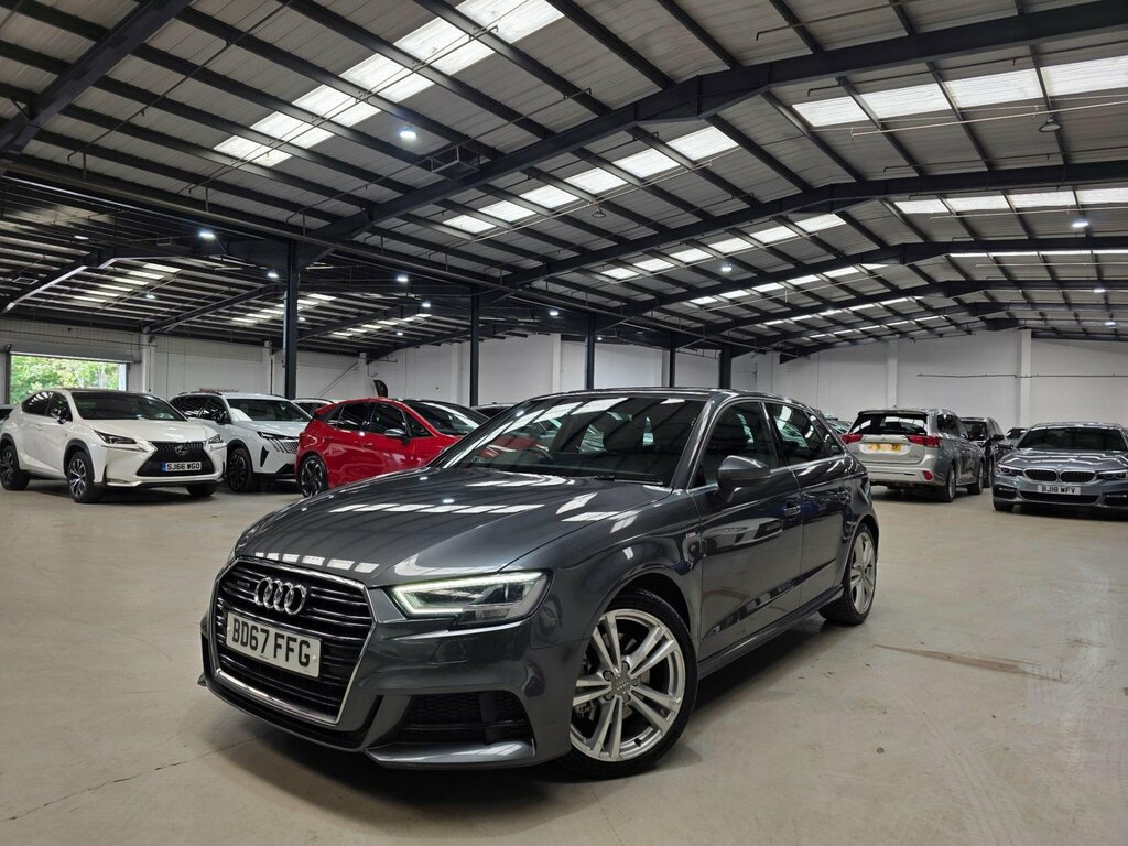Audi A3 2.0 Tfsi S Line Sportback S Tronic Quattro Euro 6 BD67FFG Grey