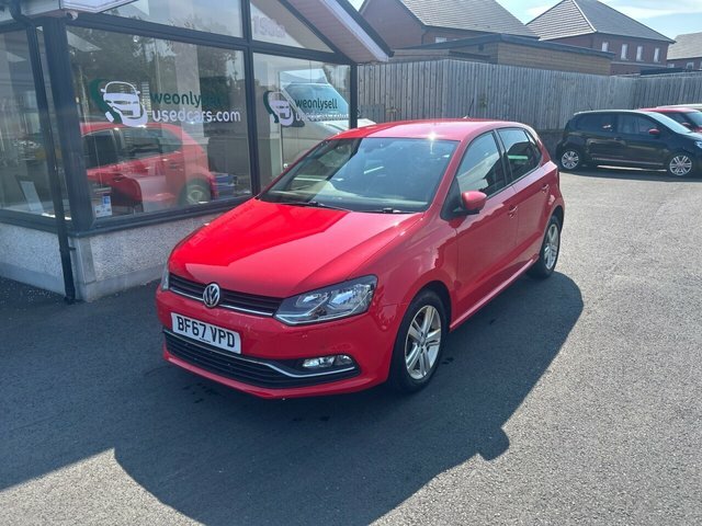 Volkswagen Polo 1.2 Tsi Match Edition Hatchback BF67VPD Red #3