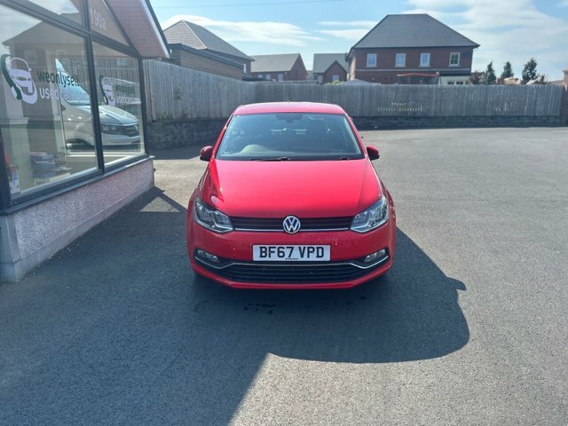 Volkswagen Polo 1.2 Tsi Match Edition Hatchback BF67VPD Red #2