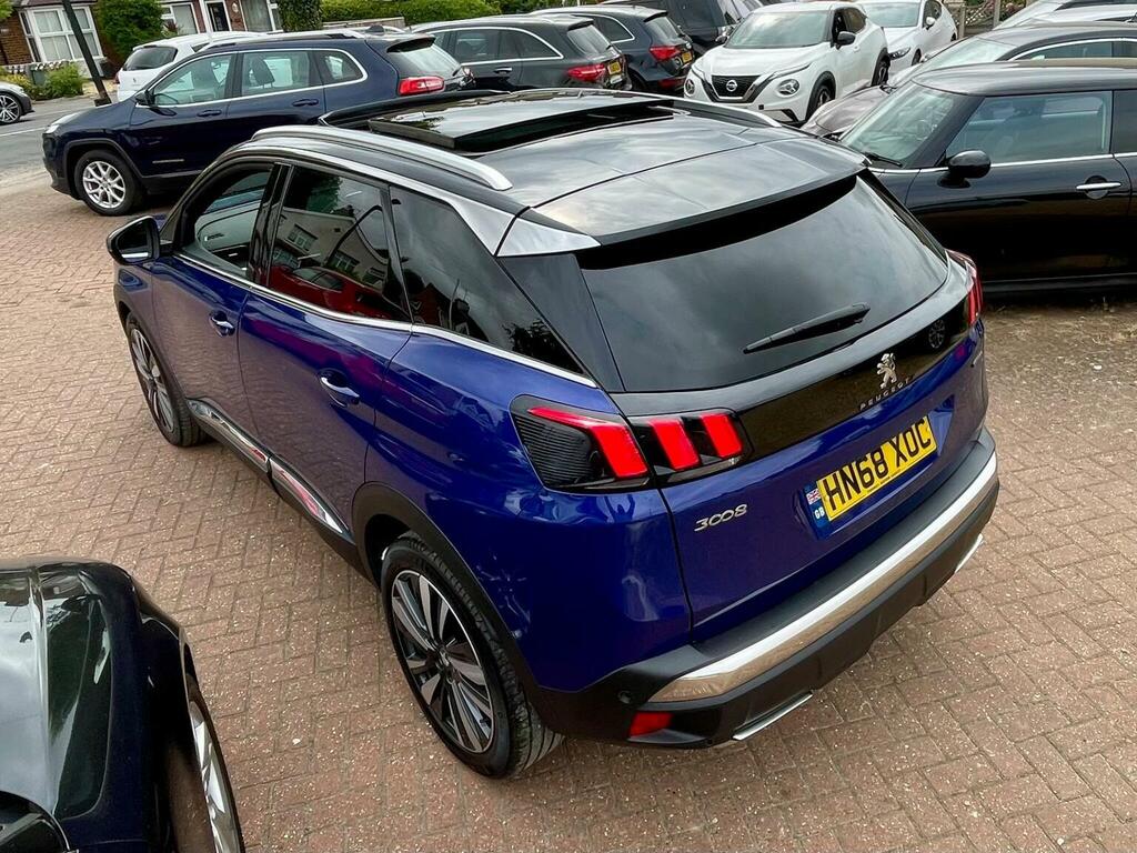 Peugeot 3008 1.2 Puretech Gt Line Euro 6 Ss 201868 HN68XOC Blue #4