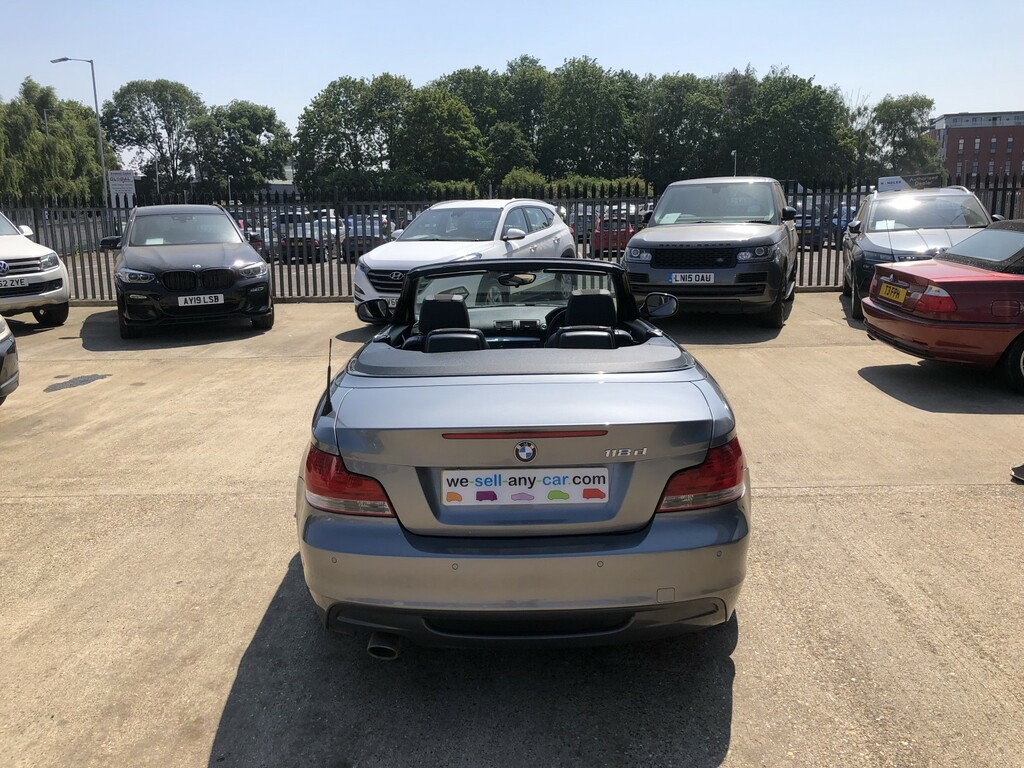 BMW 1 Series Convertible 2.0 118D M Sport 2010 Grey #2