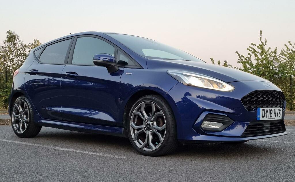 Ford Fiesta 1.0T Ecoboost St-line Euro 6 Ss DY18HVS Blue #6