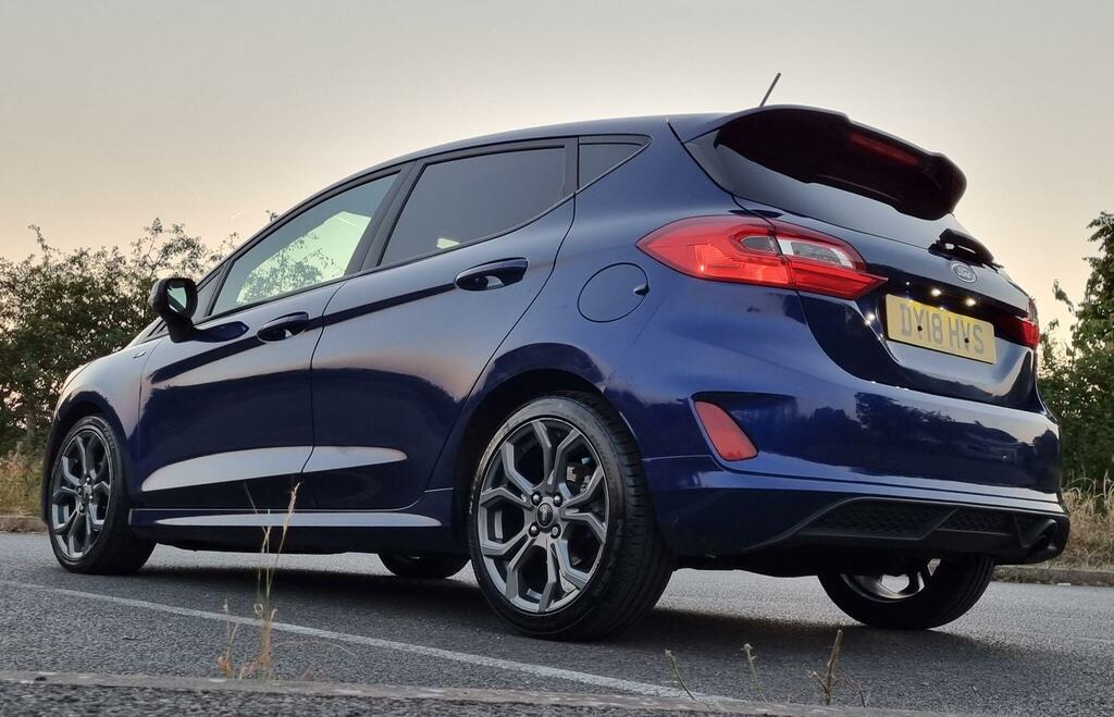 Ford Fiesta 1.0T Ecoboost St-line Euro 6 Ss DY18HVS Blue #4
