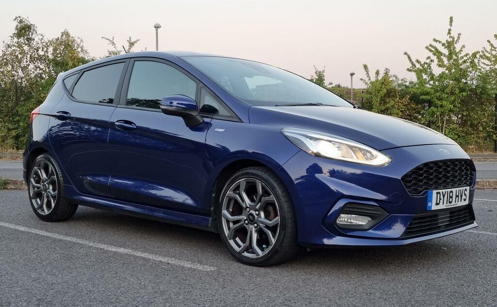 Ford Fiesta 1.0T Ecoboost St-line Euro 6 Ss DY18HVS Blue
