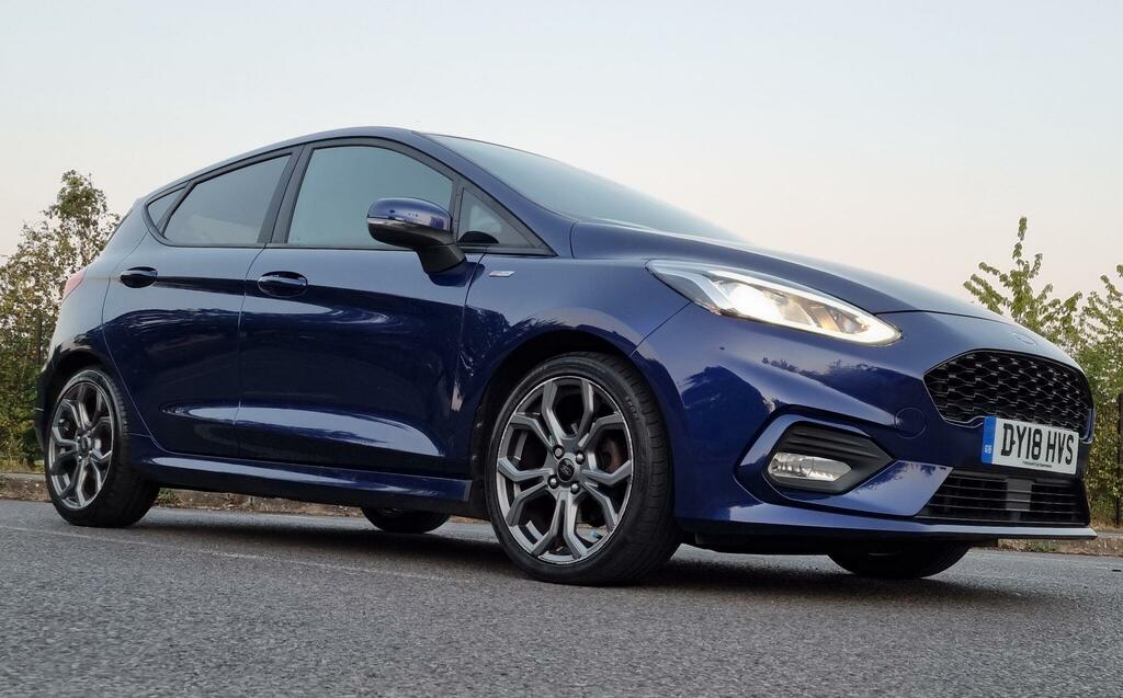 Ford Fiesta 1.0T Ecoboost St-line Euro 6 Ss DY18HVS Blue #5