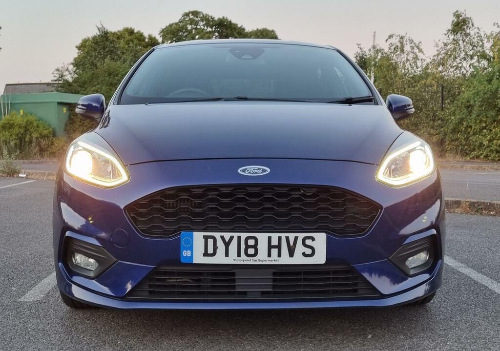 Ford Fiesta 1.0T Ecoboost St-line Euro 6 Ss DY18HVS Blue #2