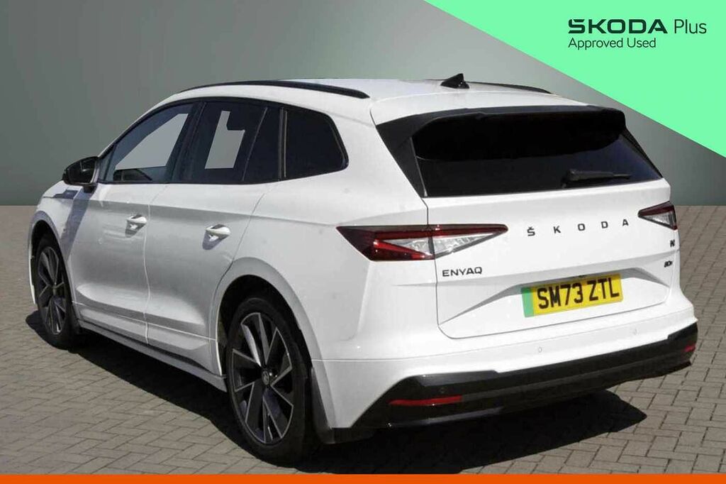 Skoda ENYAQ 80X Sportline 82 Kwh 265 Ps Single Speed 4X4 White #3