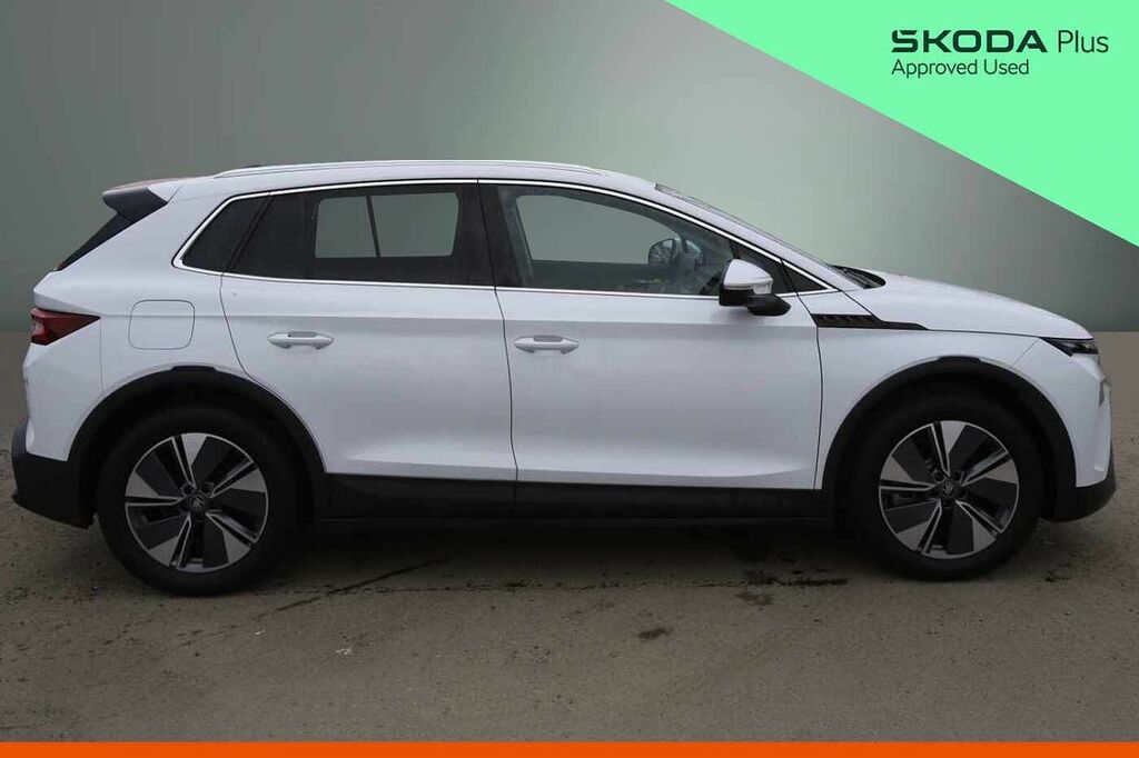 Skoda Elroq Edition 85 82 Kwh 286 Ps Single Speed Loft, Plus White #4