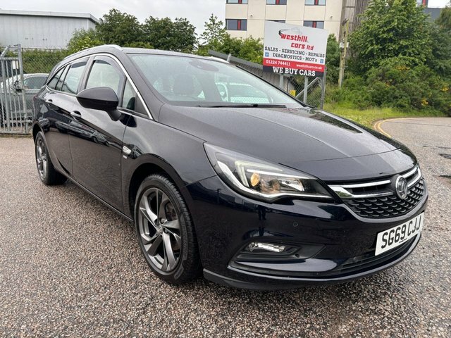 Vauxhall Astra 1.4I Turbo Sri Sports Tourer Eur SG69CJJ Blue