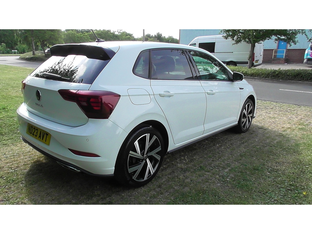 Volkswagen Polo Tsi R-line White #5