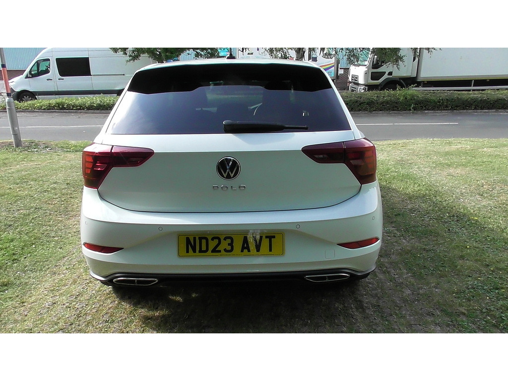 Volkswagen Polo Tsi R-line White #6