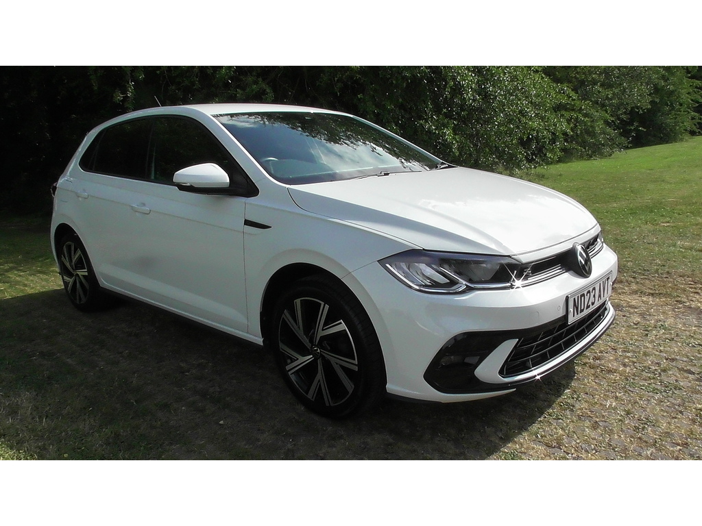 Volkswagen Polo Tsi R-line White #3