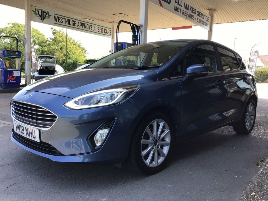 Ford Fiesta Ecoboost Gpf Titanium Hatchback HW19NHU Blue #2