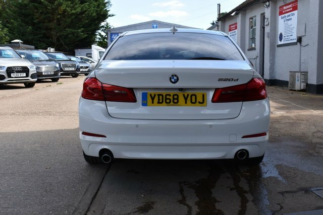 BMW 5 Series 2.0 520D Se Saloon Euro 6 Ss 1 YD68YOJ White #6