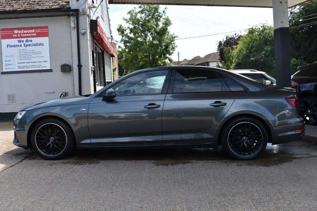 Audi A4 2.0 Tfsi 40 Black Edition Saloon S Tron FV68JUO Grey #4