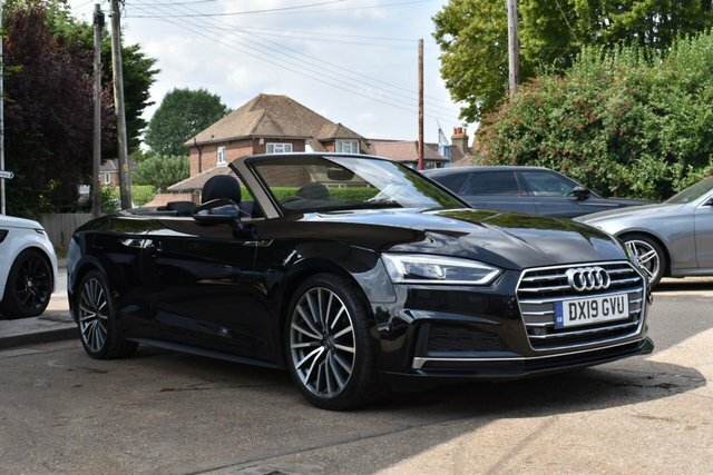 Audi A5 2.0 Tfsi 40 S Line Convertible S Tronic DX19GVU Black #6