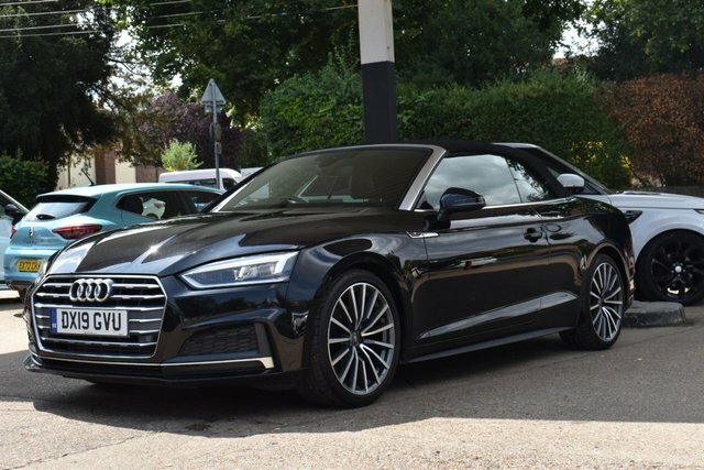 Audi A5 2.0 Tfsi 40 S Line Convertible S Tronic DX19GVU Black #3