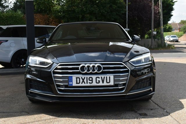 Audi A5 2.0 Tfsi 40 S Line Convertible S Tronic DX19GVU Black #2
