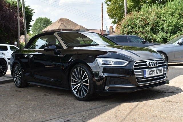 Audi A5 2.0 Tfsi 40 S Line Convertible S Tronic DX19GVU Black