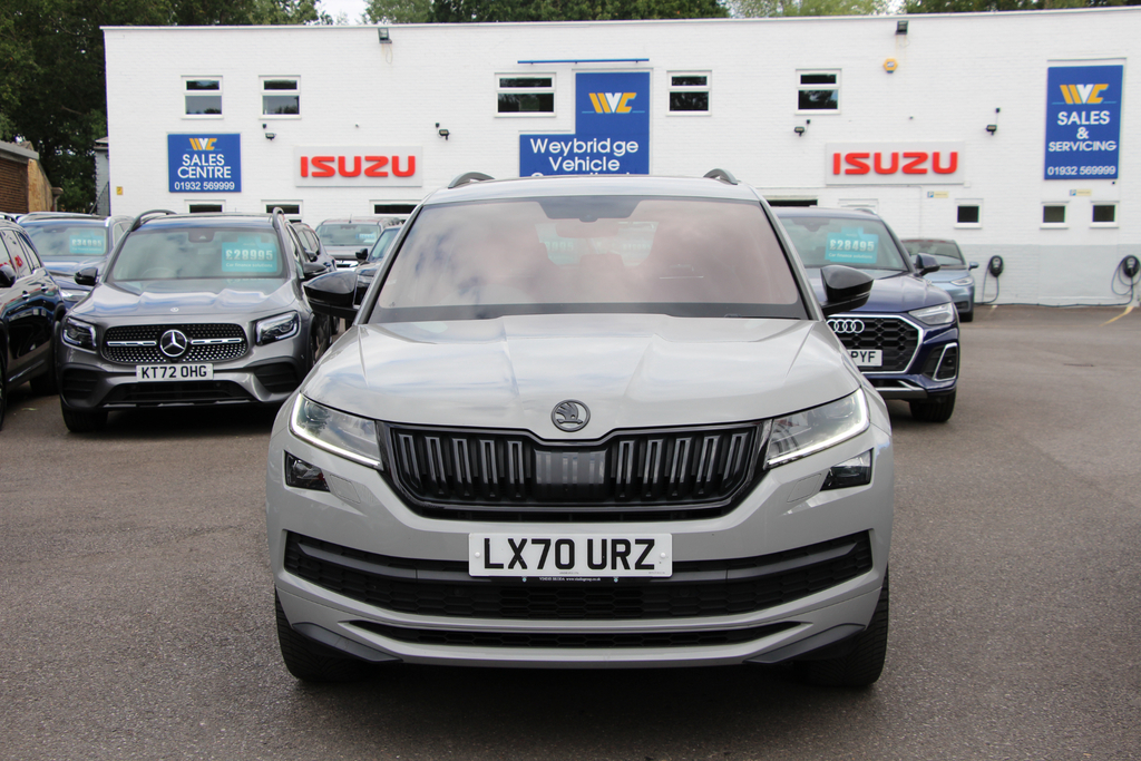 Skoda Kodiaq Tsi Sportline Dsg 4Wd 7 Seat 190 2 Owners, Fs Grey