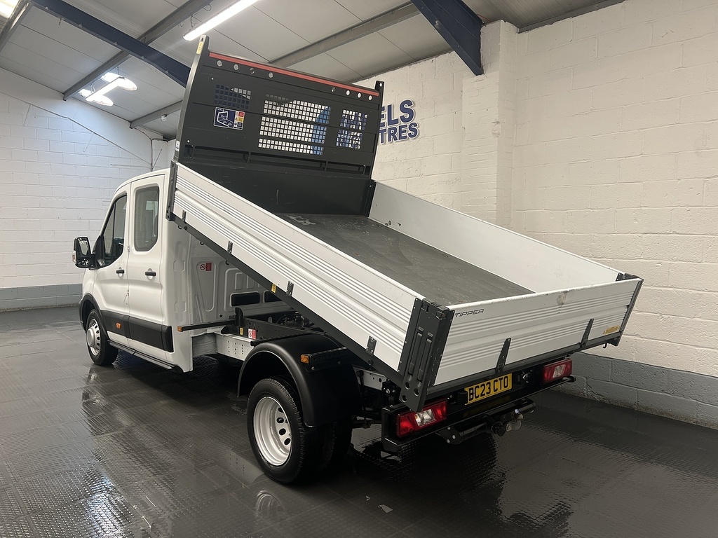 Ford Transit Custom 2.0 350 Ecoblue Leader Tipper Double Cab Diese BC23CTO White #2