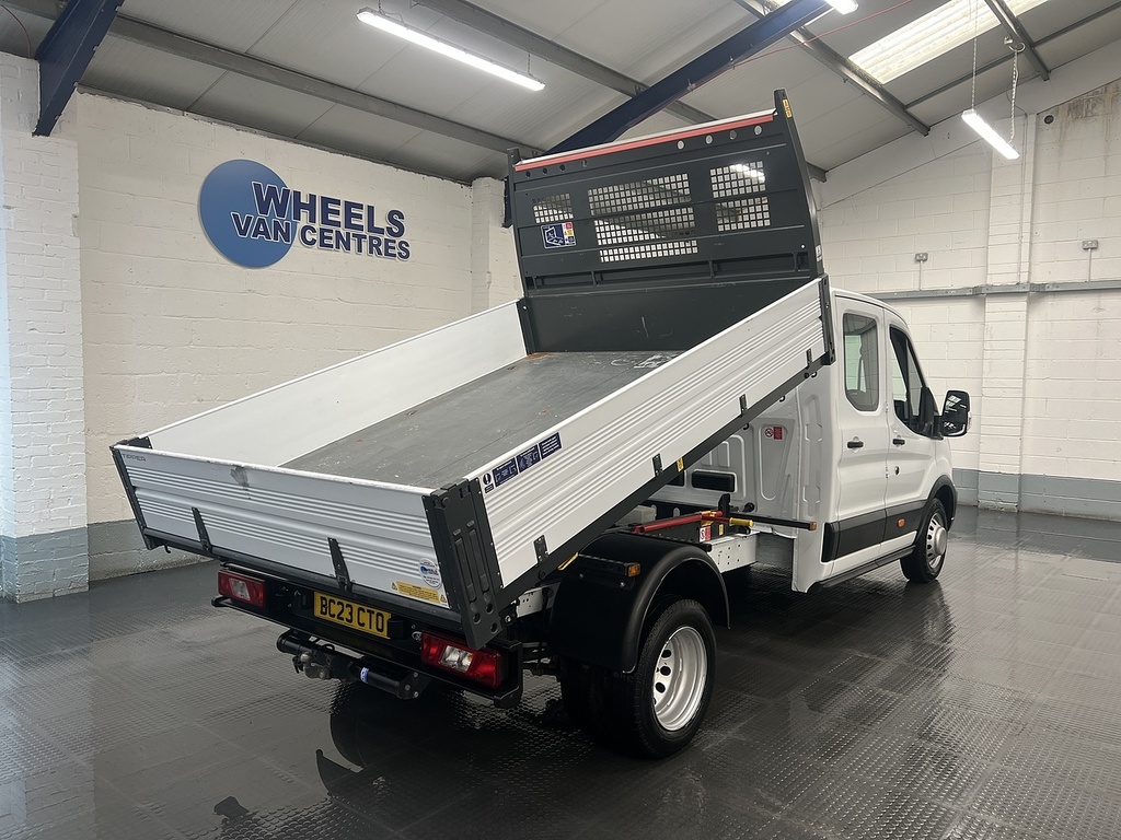 Ford Transit Custom 2.0 350 Ecoblue Leader Tipper Double Cab Diese BC23CTO White #4