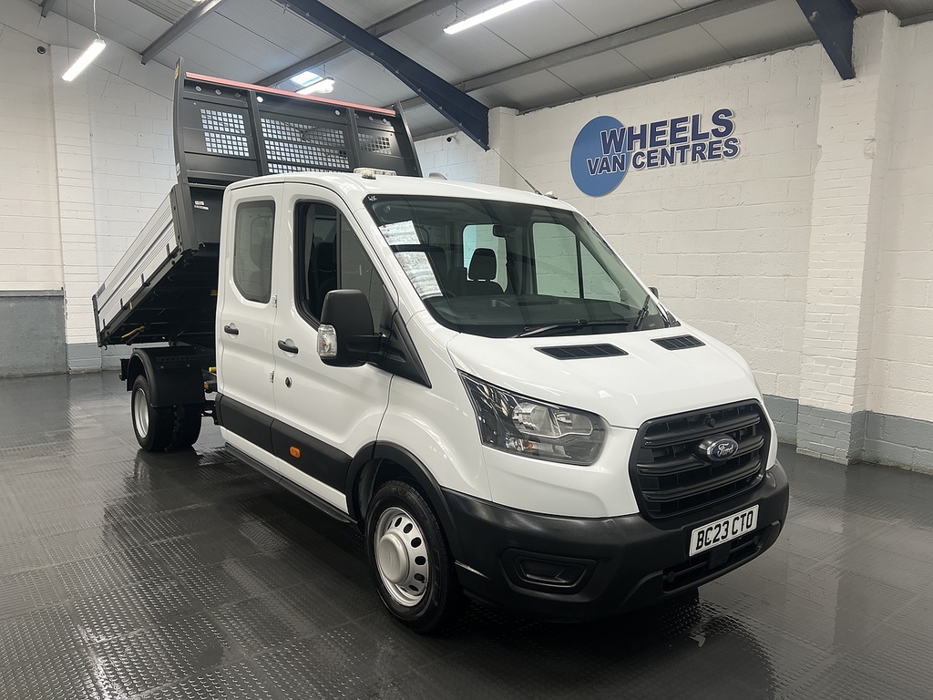 Ford Transit Custom 2.0 350 Ecoblue Leader Tipper Double Cab Diese BC23CTO White #6