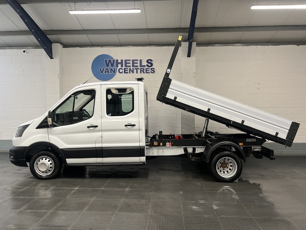 Ford Transit Custom 2.0 350 Ecoblue Leader Tipper Double Cab Diese SL72YHP White #2