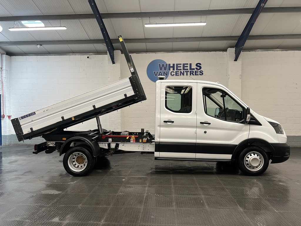 Ford Transit Custom 2.0 350 Ecoblue Leader Tipper Double Cab Diese SL72YHP White #5