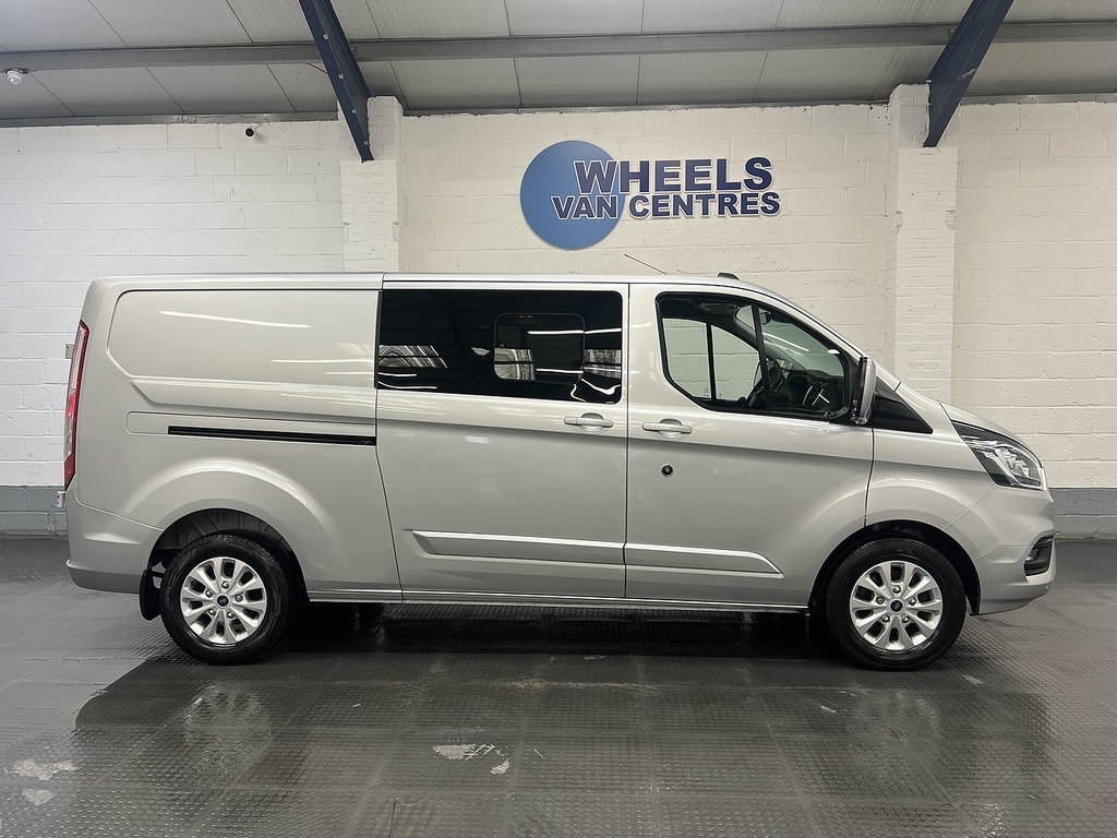 Ford Transit Custom 2.0 320 Ecoblue Limited Crew Van Double Cab Di LC72BXS Silver #6