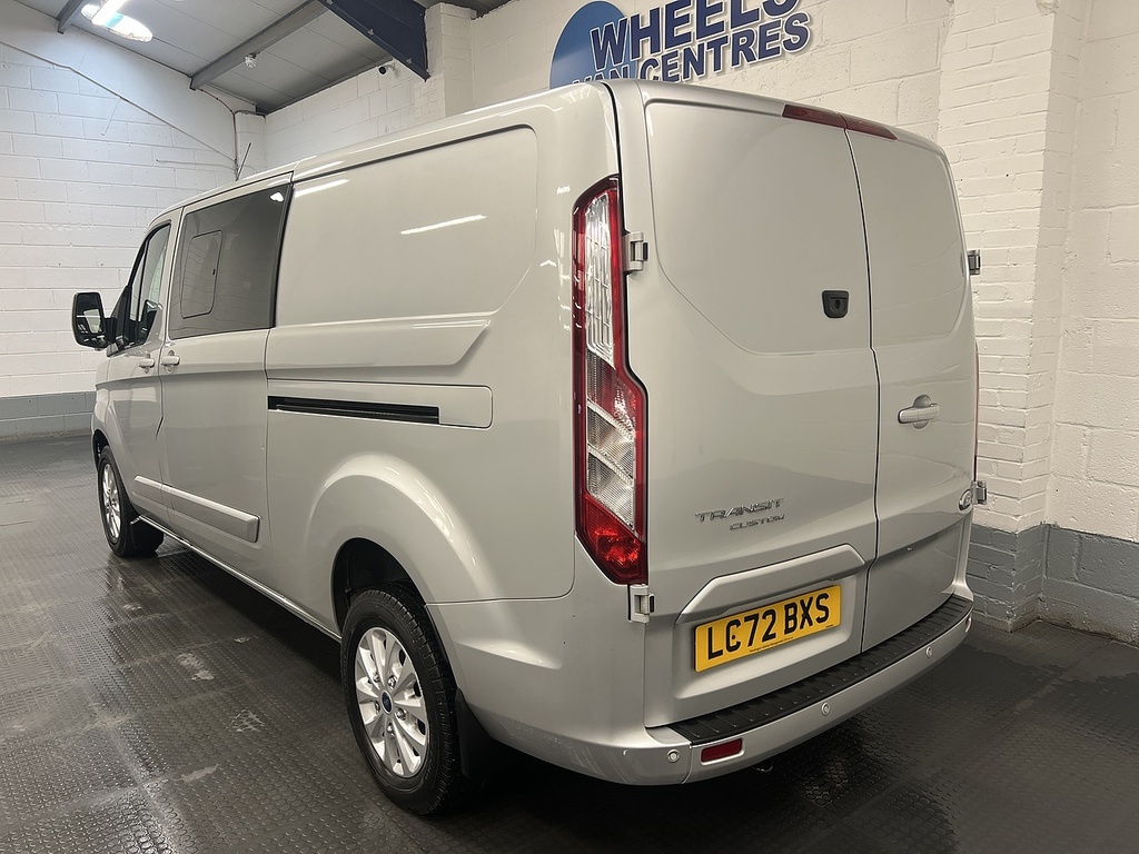 Ford Transit Custom 2.0 320 Ecoblue Limited Crew Van Double Cab Di LC72BXS Silver #3