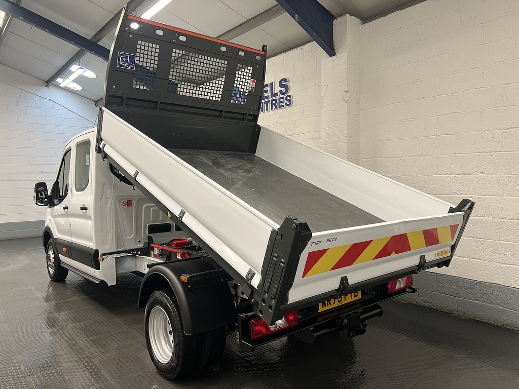 Ford Transit Custom 2.0 350 Ecoblue Leader Tipper Double Cab Diese WR75PYB White #3