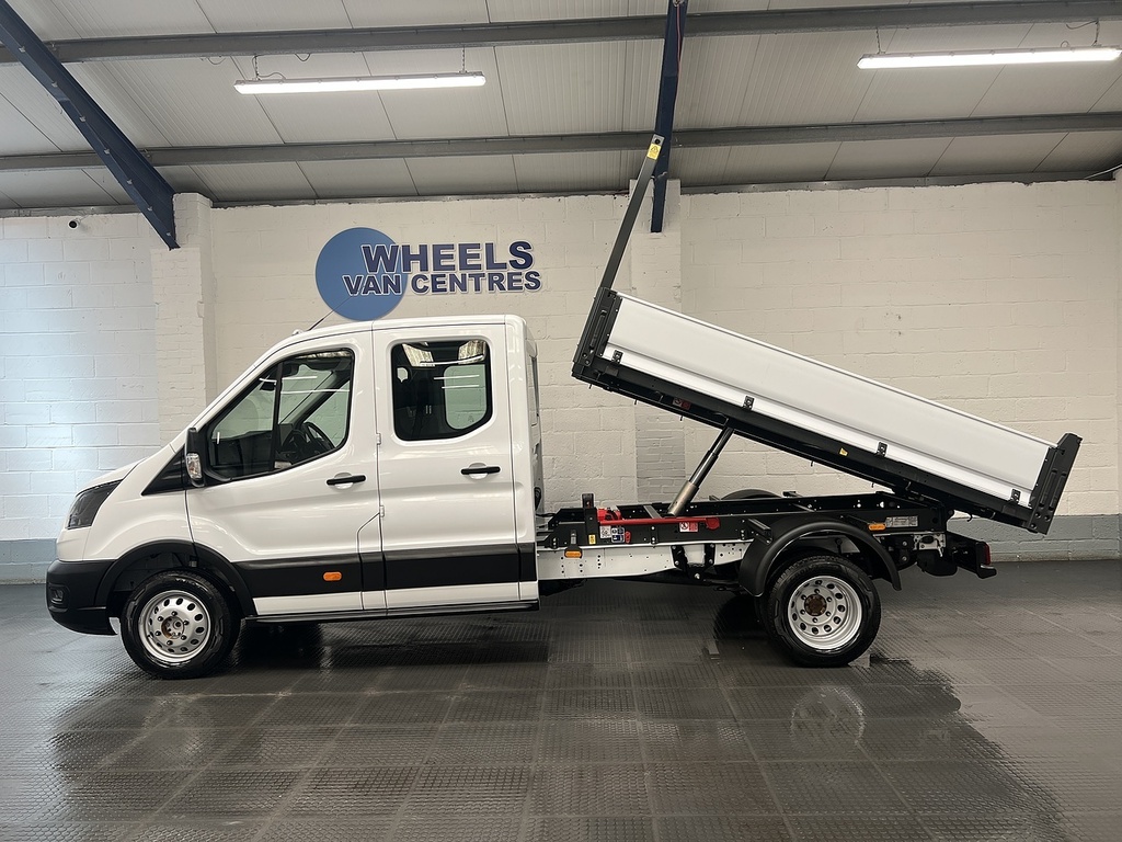 Ford Transit Custom 2.0 350 Ecoblue Leader Tipper Double Cab Diese WR75PYB White #2