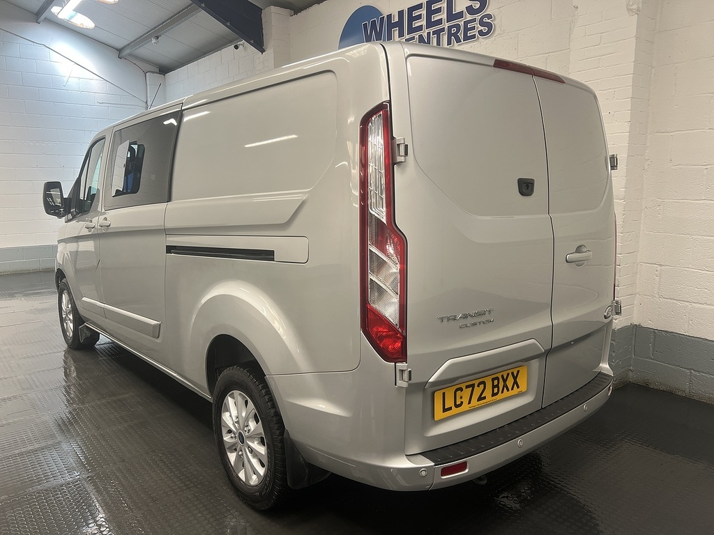 Ford Transit Custom 2.0 320 Ecoblue Limited Crew Van Double Cab Di LC72BXX Silver #3