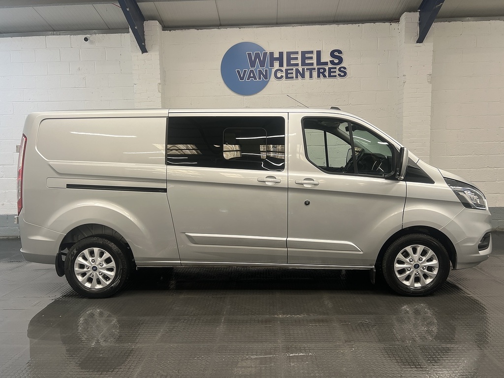 Ford Transit Custom 2.0 320 Ecoblue Limited Crew Van Double Cab Di LC72BXX Silver #6