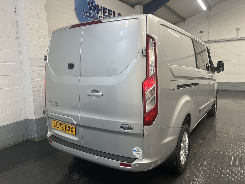 Ford Transit Custom 2.0 320 Ecoblue Limited Crew Van Double Cab Di LC72BXX Silver #5