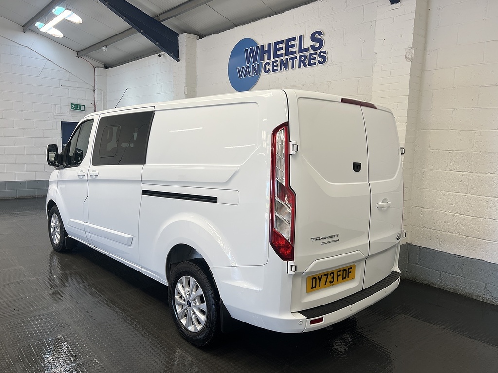 Ford Transit Custom 2.0 320 Ecoblue Limited Crew Van Double Cab Di DY73FDF White #3